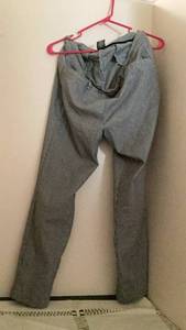 lot 289 image: Houndstooth  large pants Textured and Light Blue Denim capris xl maternity preloved
