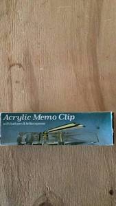 lot 305 image: Acrylic Memo Clip with Ball Pen & Letter Opener