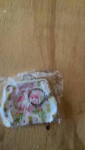 lot 310 image: Flamingo Pineapple Coin Purse with Keyring