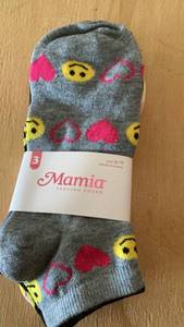 lot 333 image: Mamia Fashion Socks 3-Pack Size 9-11