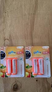 lot 358 image: Wellnax Frutti Car Air Freshener Vent Clips 8g 2-Pack