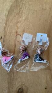 lot 385 image: Adidas Basketball Shoe Keychains 3-Pack