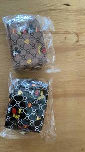 lot 387 image: 2 Pack coinbags with Character Print and Geometric Pattern