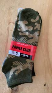 lot 393 image: Power Club Soft Stretchy Anklet Socks Size 10-13 3-Pack mens