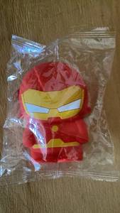 lot 449 image: Iron Man Character Plush Toy Figure Red Yellow coin purse