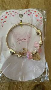 lot 463 image: Superstar Accessories Gold-Tone Charm Bracelet with Pink Beads