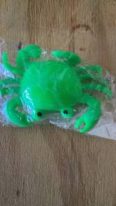 lot 474 image: Green Plastic Crab Toy Figure