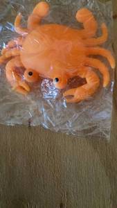 lot 477 image: Orange crab squishy ty Figure