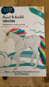 lot 478 image: Hello Hobby Paint & Build Unicorn 14 Pieces Ages 8
