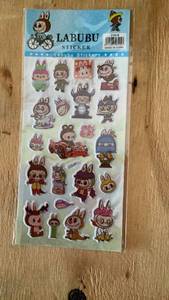 lot 490 image: Labubu Sticker Sheet CYO-8