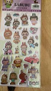 lot 492 image: Labubu Sticker Sheet -