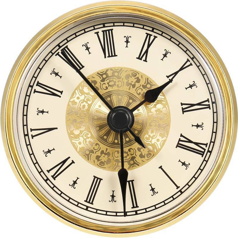 lot 73711 image: 2.8 Inch 70 mm Mini Quartz Clock Insert Round Clocks - Retail $10