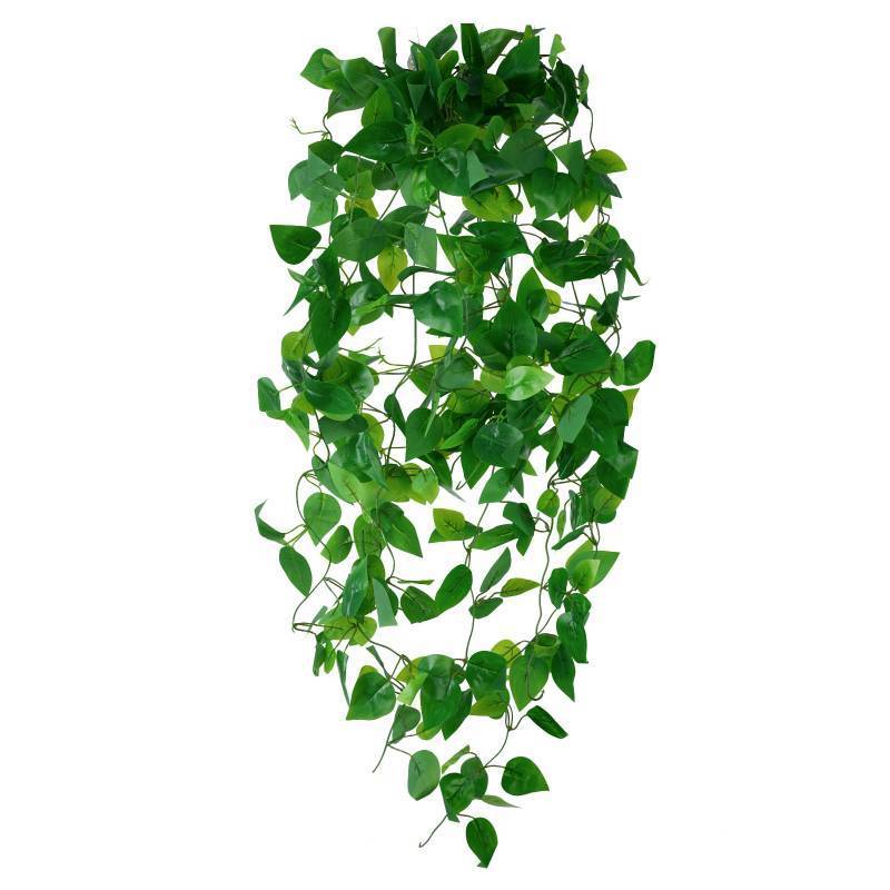 lot 73718 image: Fake Hanging Plants for Room Decor, Artificial Ivy vines Greenery Leaves Garlands for Home Aesthetic living Bedroom kitchen Office Wall patio Bookshelf, Indoor,Outdoor decorations(No Basket) - Retail $6