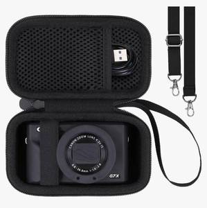 lot 59218 image: Camera Case, Protective Bag with Mesh Pocket for Camera Accessories, 6x3.5x3. - Retail $13