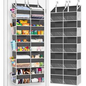 lot 59233 image: 5-Tier Over Door Organizer, 10-Compartment Wide Storage Rack - Retail $30