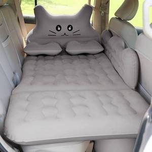 lot 59244 image: Inflatable Car Air Mattress Bed - SUV Truck Air Mattress Back Seat Camping Bed Thickened Universal Vehicle Sleeping Pad for Travel with Air Pump 2 Pillows. - Retail $52