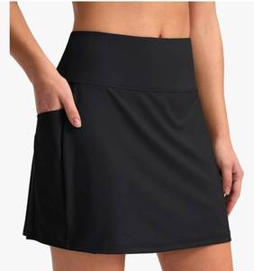 lot 59251 image: Womens 16 Swim Skirt with Pockets High Waisted Tummy Control Modest Swimsuit Bathing Suit Bottoms for Women - Retail $28