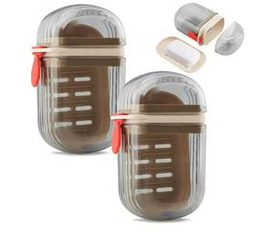 lot 59279 image: 2Pcs Travel Bar Soap Case, Portable Travel Soap Container with Lid for Traveling, Gym, School, Camping, Vacation, Outdoor, Leakproof - Retail $7