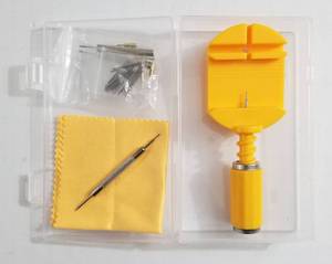 lot 59298 image: Watch Link Removal Kit, Watch Band Strap Chain Pin Remover Repair Tool Kit for Watch Band Strap Adjustment, Bracelet Sizing and Watch Resizing Adjuster. - Retail $8