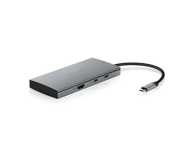 lot 18469 image: USB-C Hub with M.2 SSD Enclosure, 100watt, TFSD Card, SATANVMe, 4K 60Hz HDMI - Retail $50