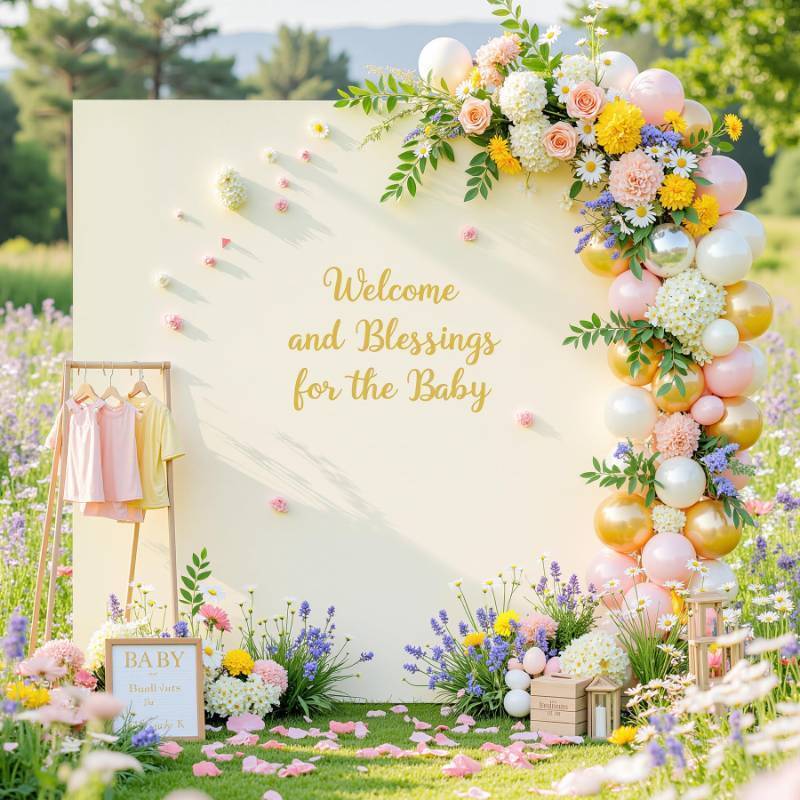 lot 28844 image: 6.6FT x 6.6FT Ivory Square Arch Backdrop Covers Spandex Fitted Wedding Arch Covers Stretchy Backdrop for Baby Shower Birthday Party Bridal Shower Ceremony Photo Photography Background Decorations - Retail $30