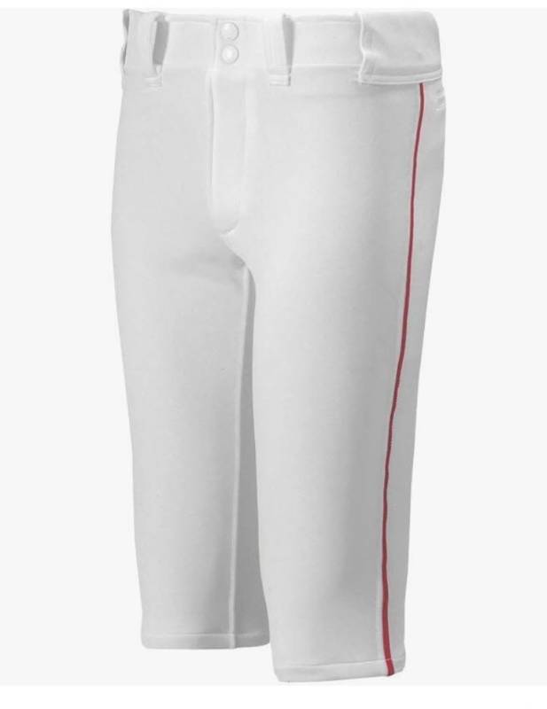 lot 28886 image: Mizuno Youth Premier Piped Short Baseball Pant - Retail $40
