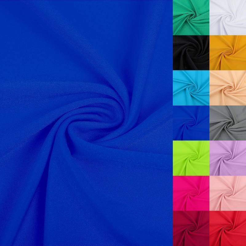 lot 29152 image: Nylon Spandex Fabric 80% Nylon, 20% Spandex Swimsuit Material Activewear Fabric 4-Way Stretch Lightweight Quick-Drying 59 inches Wide(Royal Blue, 5 Yard) - Retail $40