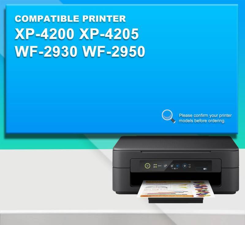 lot 29111 image: Remanufactured for Epson 822XL Ink Cartridges Replacement for 822 XL T822 for Workforce Pro WF-3820 WF-3823 WF-4820 WF-4830 WF-4833 WF-4834 Printer 6PACK - Retail $30