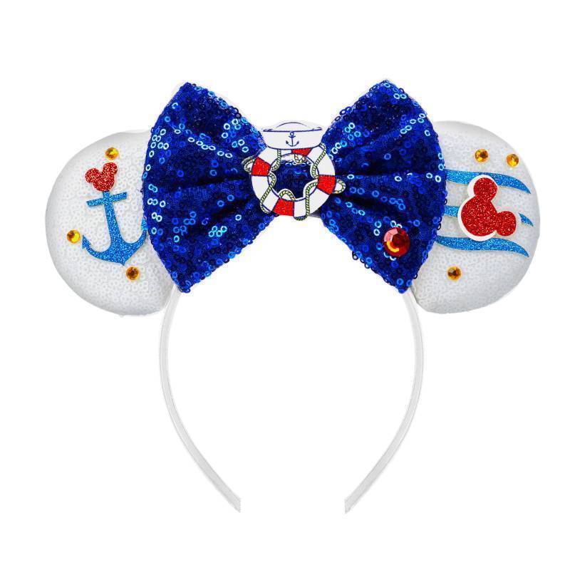 lot 51508 image: YUNISS Mouse Ear Headbands, Sparkle Mouse Ears Headband for Boy Men Cartoon Princess Costume Cosplay Decoration (Cruise)