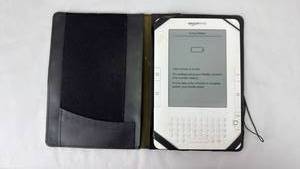 lot 5 image: Amazon Kindle e-reader with Decorative Leather Case