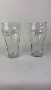 lot 15 image: Coca-Cola Enjoy Coke Glasses Set of 2