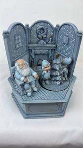 lot 64 image: Decorative Figurine Display with Santa Claus and Christmas Characters