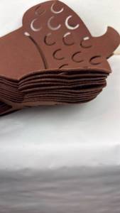 lot 117 image: Brown Felt Acorn-Shaped Craft pieces. Multiple Pieces