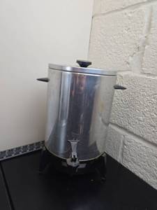 lot 211 image: Coffee Urn 30 Cup Percolator Stainless Steel with Heating Element