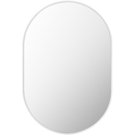 lot 39018 image: Modern Accent Mirror 30 H x 20 W x 1 D White - Retail $75