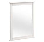 Westwood Design Lodge Farmhouse Style Wood Wall Mount Mirror in Cream Finish, 42x32 inch. - Retail: $120