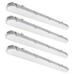 4FT LED Vapor Tight Light Fixture, 60W/50W/40W Adjustable, 4 Pack - Retail: $160