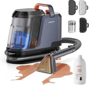 lot 7033 image: Uwant 18KPa Portable Carpet Cleaner Machine, 2-in-1 Upholstery Cleaner  Powers on