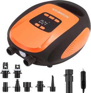 lot 7035 image: KOSMEGAL Paddle Board Pump, 20 PSI Auto-Off, Deflation, 12V Car Connector
