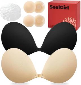 lot 7064 image: Sticky Bra Push Up - 2 Pairs Backless Strapless Adhesive Bras for Wedding A Cup