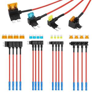 lot 7069 image: Cooclensportey 16 Pack 4 Types Fuse Tap, 12V Car Add a Circuit Fuse Tap Kit