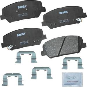 lot 7098 image: Bendix Priority1 CFC1413 Ceramic Front Brake Pads Genesis Coupe 2010-16