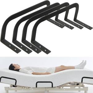 lot 7103 image: Mattress Retainer Bar Bracket (H3.5) 4Pcs - Slide Stopper Rails