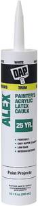 lot 7104 image: 3 Pack DAP Alex Painters Acrylic Latex Caulk, White, 10.1 Oz (7079818670)