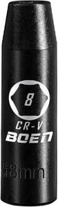 lot 7151 image: BOEN 12 Drive Deep Impact Socket 8mm, 6-Point, CR-V Steel, Laser Marking