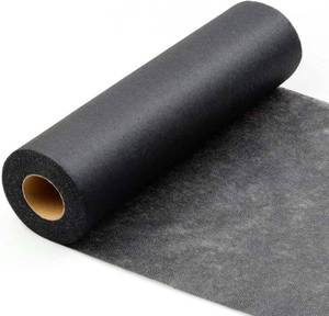 lot 7162 image: WXUP HOPS Non-Woven Iron-On Fusible Interfacing, 12 30 yd Stabilizer, Black