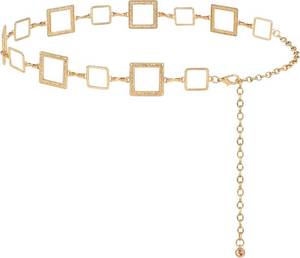 lot 7291 image: FIORETTO Chain Belts for Women Metal Waist Chain Chunky Belts for Dresses Silver