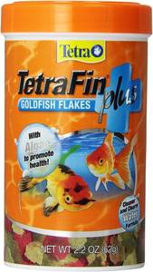 lot 7366 image: Tetra TetraFin Plus Goldfish Flakes Fish Food with Algae, 2.2 oz