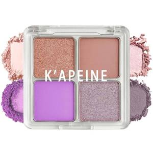 lot 7463 image: KAPEINE 4-Color Eyeshadow Palette - Purple Quad, Natural Matte
