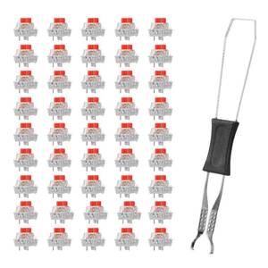 lot 7594 image: 45 PCS Mechanical Keyboard Switches   Clicky 3-Pin Replacement for Keyboards